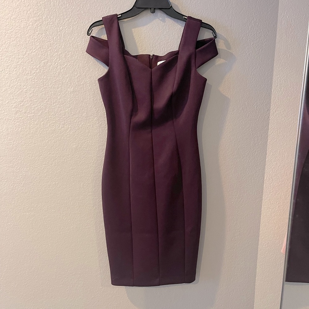 Calvin Klein deep purple dress